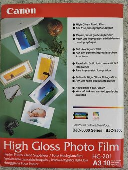 Fotopapíry pro inkoustový tisk A4, A3, A3+