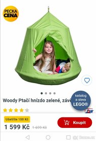WOODY Ptačí hnízdo-zelené