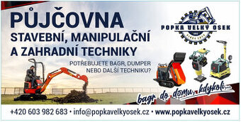 Půjčovna stavební, manipulační a zahradní techniky. - 1
