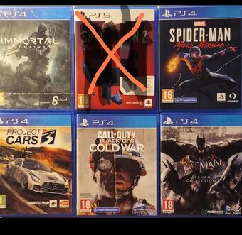 Prodám PS4,PS5 hry