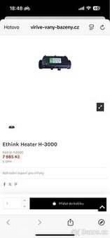 elektrický ohřívač Ethink, model ET-H3000