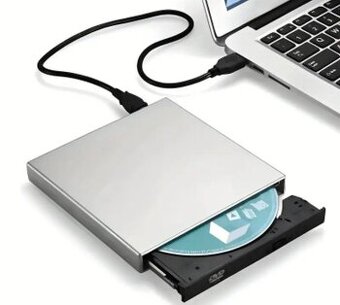 Externí mechanika CD-R/DVD-R/CD-RW/DVD-RW + kabely