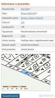 Prodám zahradu Strašín u Říčan