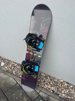 dětský snowboard Gravity 110cm s vázáním