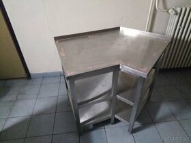 Nerezový atypický gastro stůl
