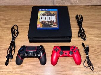SONY PLAYSTATION 4 SLIM 500 GB + 2x OVLADAČ.