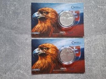 Stříbrná uncová investiční mince Orel 2021 stand číslovaný
