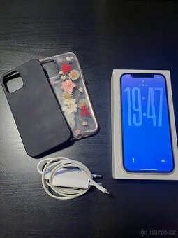 Prodám Apple iPhone 12 (bílý); 64 GB; zánovní stav