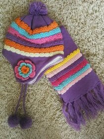 Komplet čepice + šála