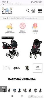 Kočárek Babylux largo trojkombinace