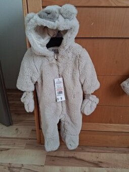 Plyšová zimní kombinéza