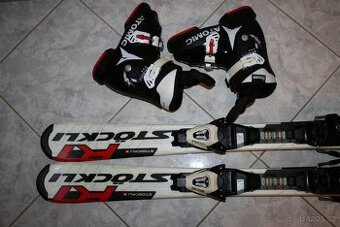 lyže Stockli 100 cm , lyžaky Atomic