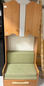 Rozkládací postel se skříňkou