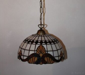 Závěsný vitrážový lustr Tiffany – ø 30 cm – NOVÝ