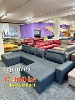Sedací souprava tvaru U - rozkládací - Nepoužitá
