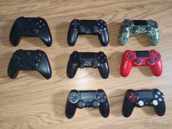 Originální ovladače DualShock pro PS4 a XBOX ovladače