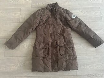 Divči hnědá bunda vel.146