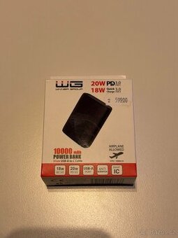 Powerbanka WG 10 000 mAh + USB-C PD 18W + QC 3.0