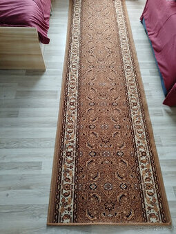 hnědý vzorovaný běhoun 2 ks
