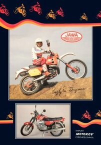 Plakát JAWA Soutěžní Enduro Zbigniew Prybyla