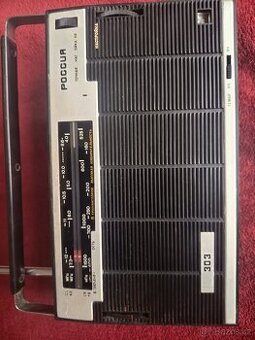 Tranzistorové rádio Rosija 303, funkční