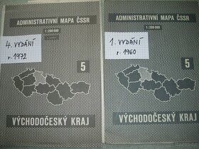 Administrativní mapa ČSSR