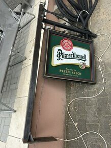 Svítící reklama Pilsner Urquell