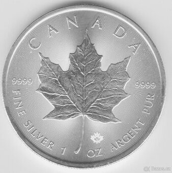 Mince stříbrný uncový dollar Canada 2022