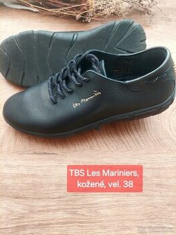 Černé kožené boty TBS Jazaru Les Mariniers vel. 38