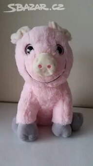 Prasátko plyšák, výška cca 27cm