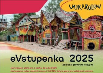 E-vstupenka do parku Mirákulum