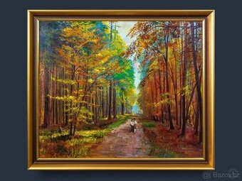 Procházka lesem, J.Gorlechacher, 1010 × 870 mm