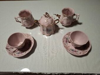 Čajová souprava růžová