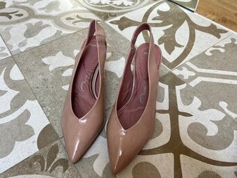 Nádherné lesklé lodičky Baťa, vel. 40