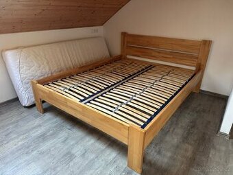 Buková manželská postel 160 x 200