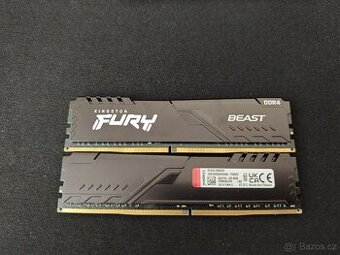 Zánovní RAM Kingston Fury 8GB (2x4GB 3200MHz)