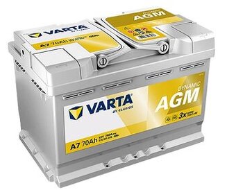 Autobaterie VARTA Silver Dynamic AGM 70Ah 12V A7 (E39) nová