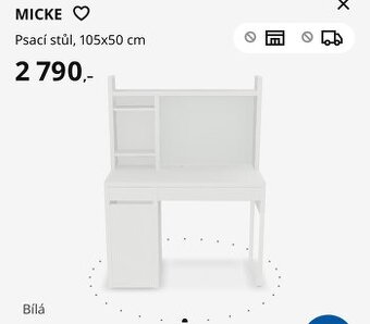 Psaí stůl Ikea