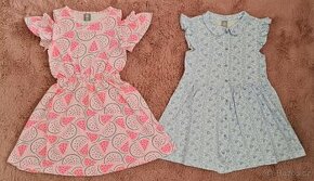 2 dívčí šaty PEPCO vel. 122/128