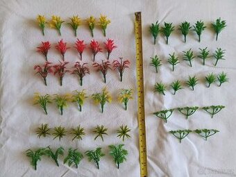 Květiny k modelovým vláčkům 50 ks