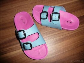 Dívčí pantofle růžovo-modré vel.32