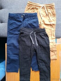 3x letní kalhoty 104