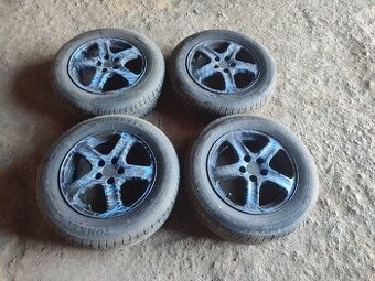 ALU kola 5x100 letní pneu