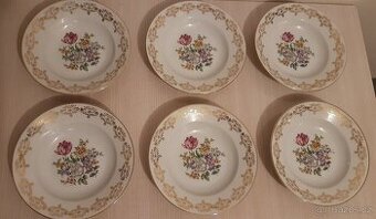 Porcelánové zdobené hluboké talíře
