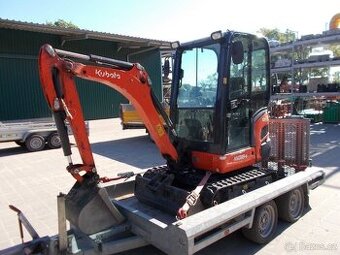 114,700Kč - minibagr - 2014 Kubota KX 018-4 s přívěsem - 1