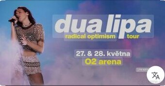 Dua Lipa, 28.5.2005, 2 vstupenky sektor 102