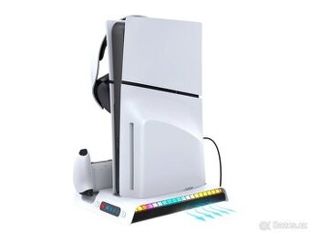 MULTIFUNKČNÍ NABÍJECÍ RGB STOJAN S CHLAZENÍM PRO PS5 SLIM