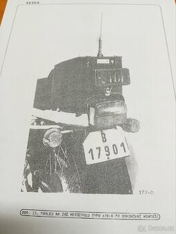 Držák kufru Jawa 350/638 VB, SNB,  Policie