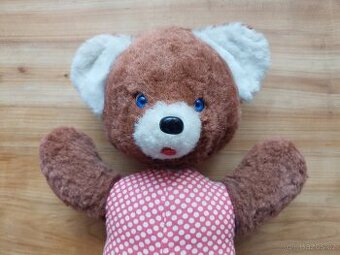 Retro starý plyšák - medvěd medvídek hračka Méda Béďa SLEVA