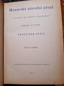 Moravské národní písně s nápěvy do textu vřaděnými
